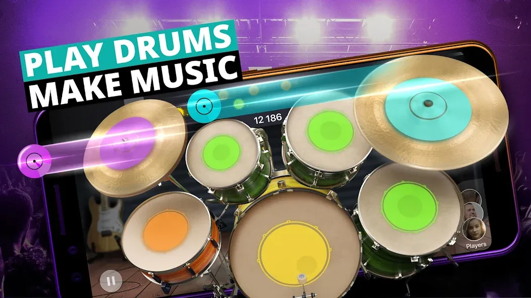 Drum Kit Music Games Simulator  [МОД Все открыто] Screenshot 1