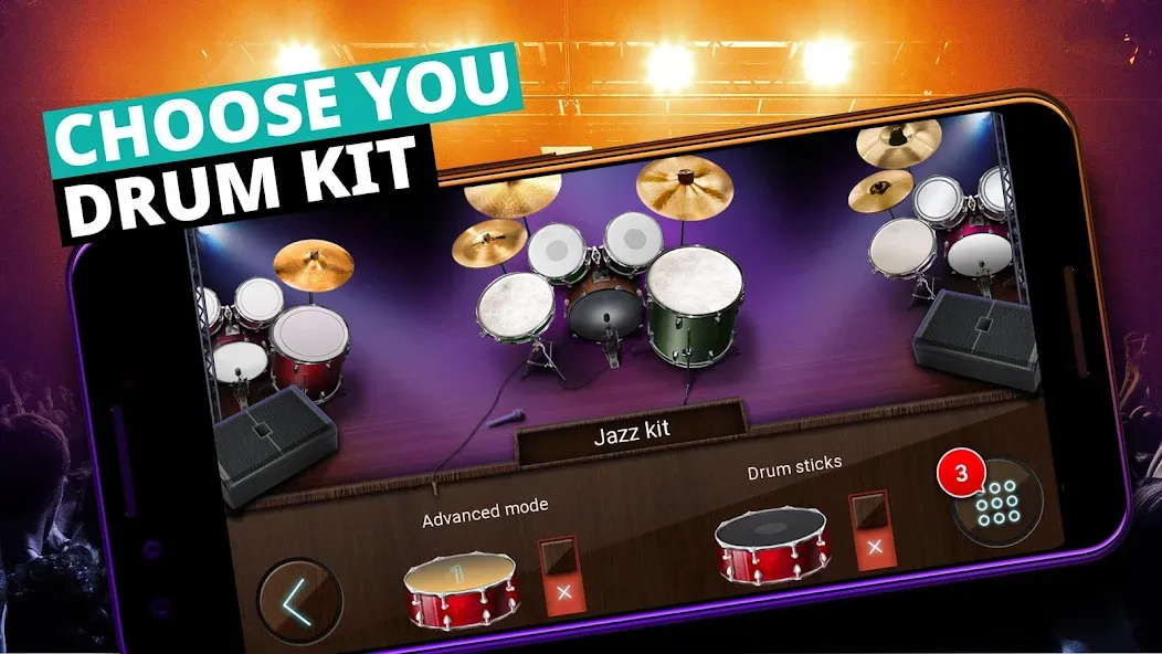 Drum Kit Music Games Simulator  [МОД Все открыто] Screenshot 4