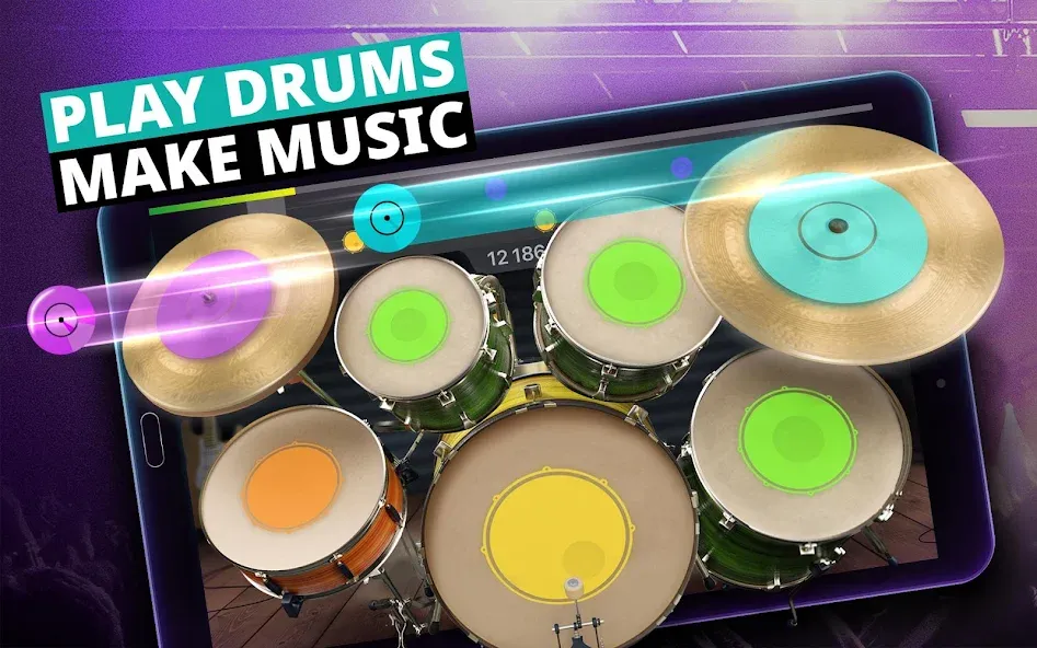 Drum Kit Music Games Simulator  [МОД Все открыто] Screenshot 5