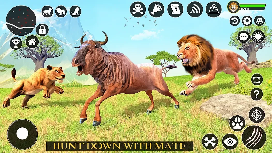 Ultimate Lion Simulator Game (Лайон Симулятор)  [МОД Бесконечные деньги] Screenshot 4