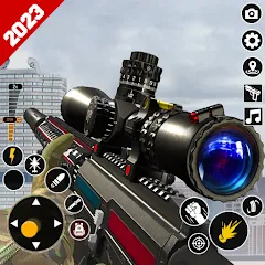 Взлом Sniper Gun Shooting game (ИГИ Снайпер Оружие Стрелялки Игры)  [МОД Меню] - полная версия apk на Андроид