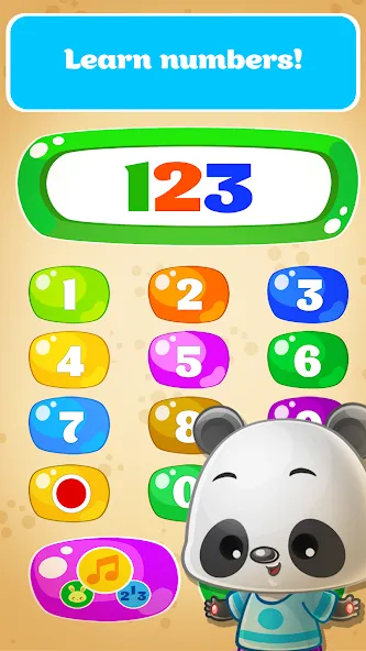 Babyphone game Numbers Animals  [МОД Unlimited Money] Screenshot 2