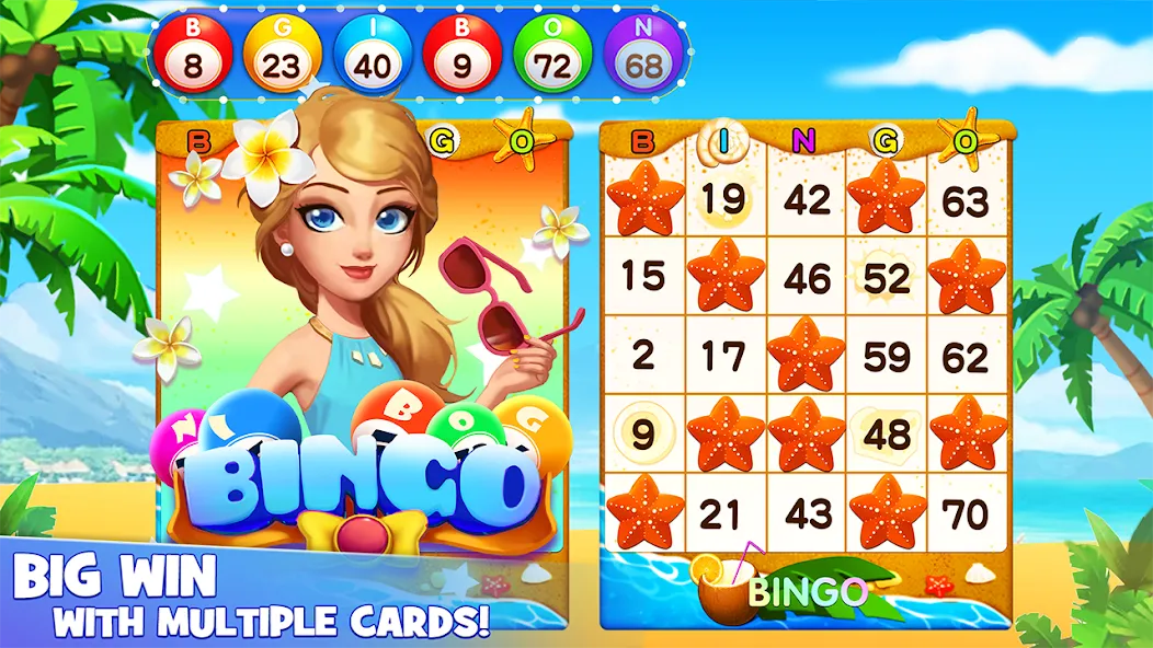 Bingo Lucky: Play Bingo Games (Бинго Лаки)  [МОД Бесконечные монеты] Screenshot 1