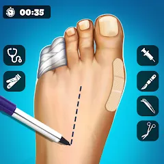 Скачать взлом Hospital Surgeon: Doctor Game  [МОД Бесконечные монеты] - стабильная версия apk на Андроид