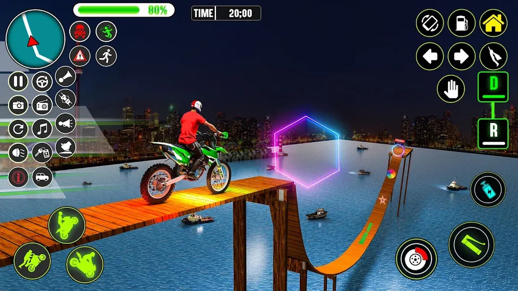 GT Bike Racing Game Moto Stunt (ДжиТи Байк Рейсинг Гейм Мото Стант)  [МОД Menu] Screenshot 4