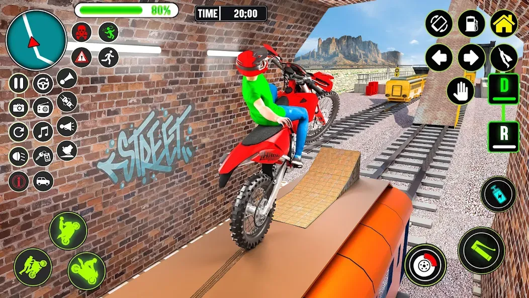 GT Bike Racing Game Moto Stunt (ДжиТи Байк Рейсинг Гейм Мото Стант)  [МОД Menu] Screenshot 5