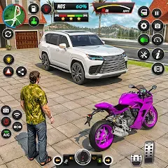 Взломанная GT Bike Racing Game Moto Stunt (ДжиТи Байк Рейсинг Гейм Мото Стант)  [МОД Menu] - последняя версия apk на Андроид