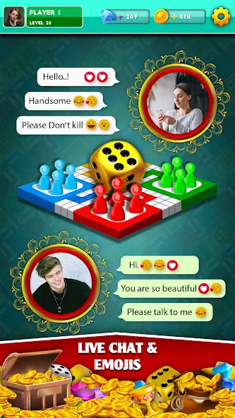 Multiplayer Dice Ludo Games (Мультиплеер Дайс Лудо Игры)  [МОД Все открыто] Screenshot 2