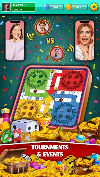 Multiplayer Dice Ludo Games (Мультиплеер Дайс Лудо Игры)  [МОД Все открыто] Screenshot 3