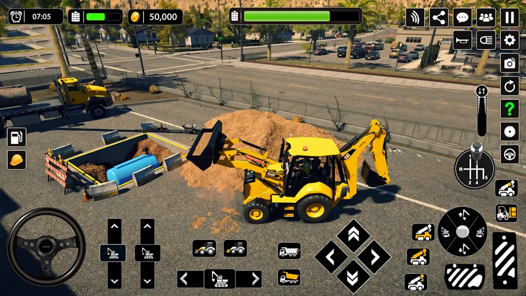 Snow Offroad Construction Game  [МОД Меню] Screenshot 3