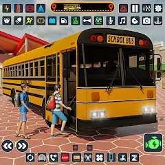 Взломанная School Bus 3d : City Bus Games (Школьный автобус симулятор игры на автобусе)  [МОД Много монет] - полная версия apk на Андроид