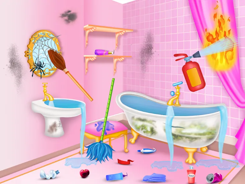 Princess house cleaning advent  [МОД Все открыто] Screenshot 1