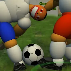 Скачать взломанную Goofball Goals Soccer Game 3D (Гуфбол Голз Соккер Гейм 3Д)  [МОД Много монет] - полная версия apk на Андроид