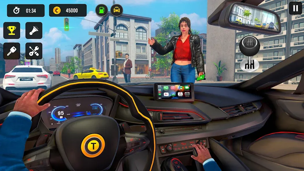 Taxi Simulator 3d Taxi Driver  [МОД Все открыто] Screenshot 1