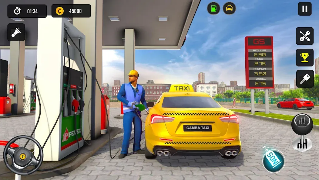 Taxi Simulator 3d Taxi Driver  [МОД Все открыто] Screenshot 3