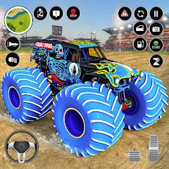 Взлом Extreme Monster Truck Game 3D (Монстр Трак Экстремальные Игры)  [МОД Mega Pack] - последняя версия apk на Андроид