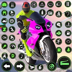 Скачать взломанную Racing Bike Stunt Games Master (Гонки на мотоциклах Мастер игр в трюки)  [МОД Unlocked] - полная версия apk на Андроид