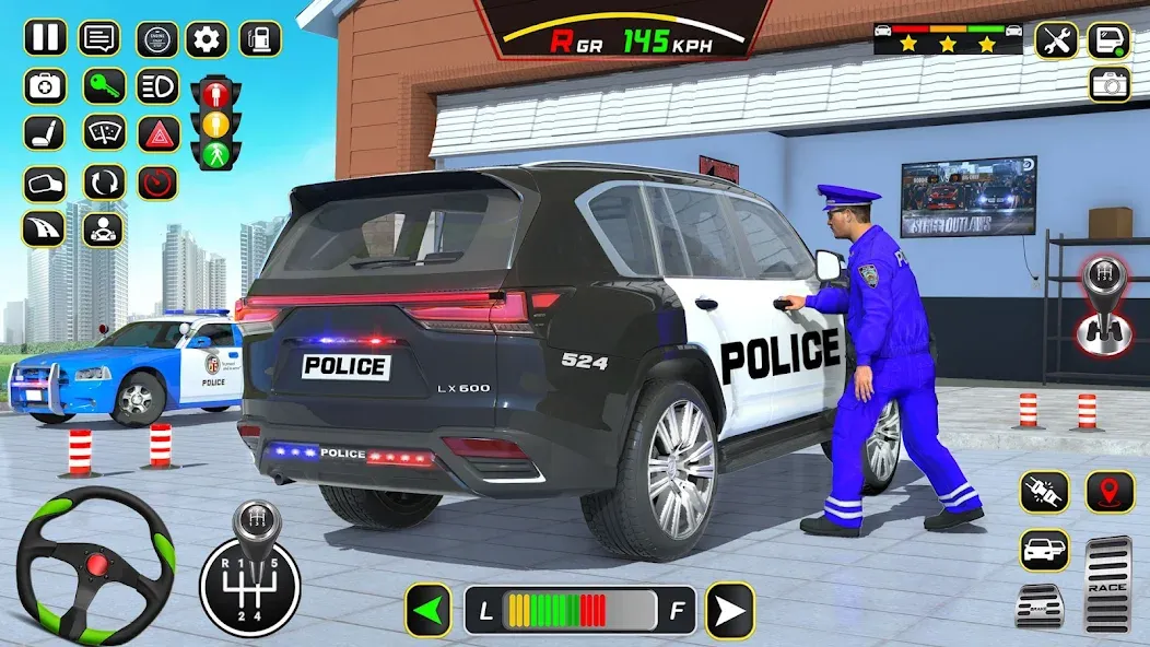 Police Car Driving School Game (Полицейская школа вождения автомобилей)  [МОД Все открыто] Screenshot 2