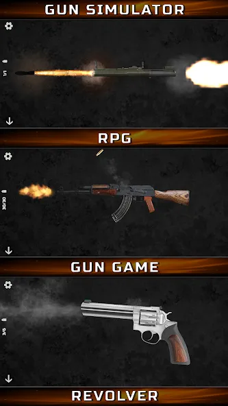 Gun Simulator : Tough Guns  [МОД Все открыто] Screenshot 2