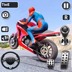 Скачать взломанную Spider Bike Stunt 3D Mega Ramp  [МОД Бесконечные монеты] - последняя версия apk на Андроид