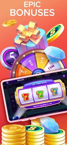 High 5 Casino: Real Slot Games (Хай 5 Казино)  [МОД Меню] Screenshot 5