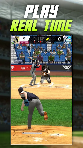 Baseball Play: Real-time PVP (Бейсбольная игра)  [МОД Меню] Screenshot 1