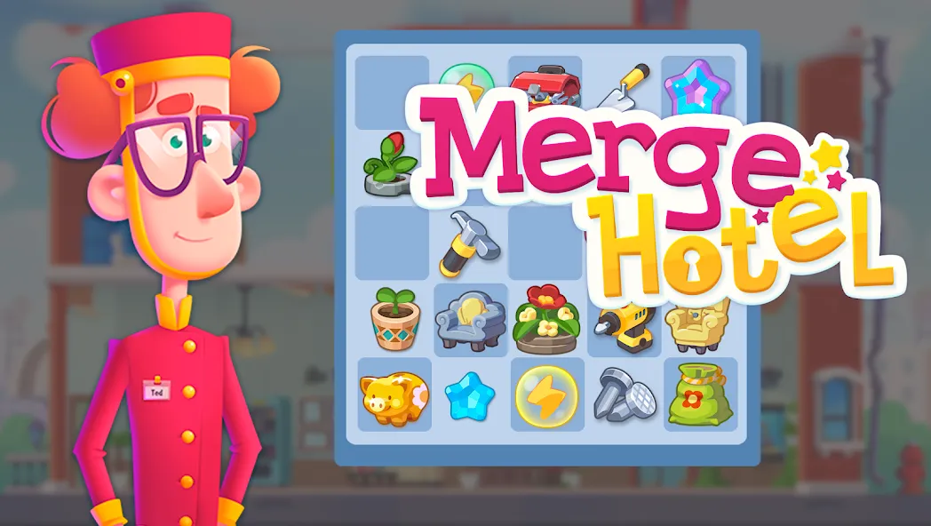 Merge Hotel: Family Story Game (Мердж Отель)  [МОД Меню] Screenshot 1