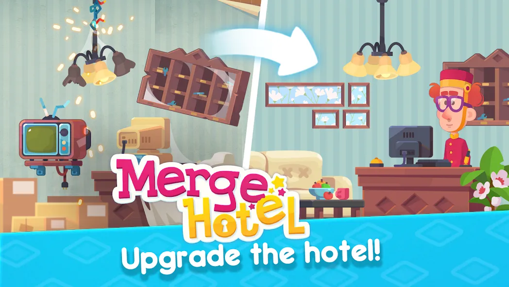 Merge Hotel: Family Story Game (Мердж Отель)  [МОД Меню] Screenshot 3