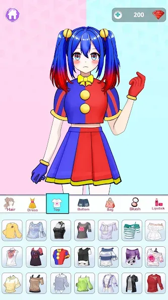 Anime Dress Up and Makeup Game  [МОД Все открыто] Screenshot 1