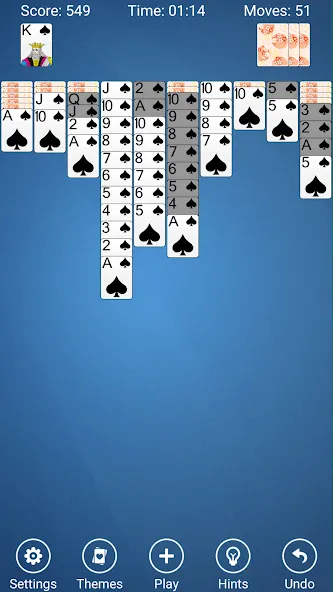 Spider Solitaire  [МОД Бесконечные деньги] Screenshot 5