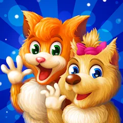 Скачать взломанную Cat & Dog Story Adventure Game  [МОД Много монет] - стабильная версия apk на Андроид