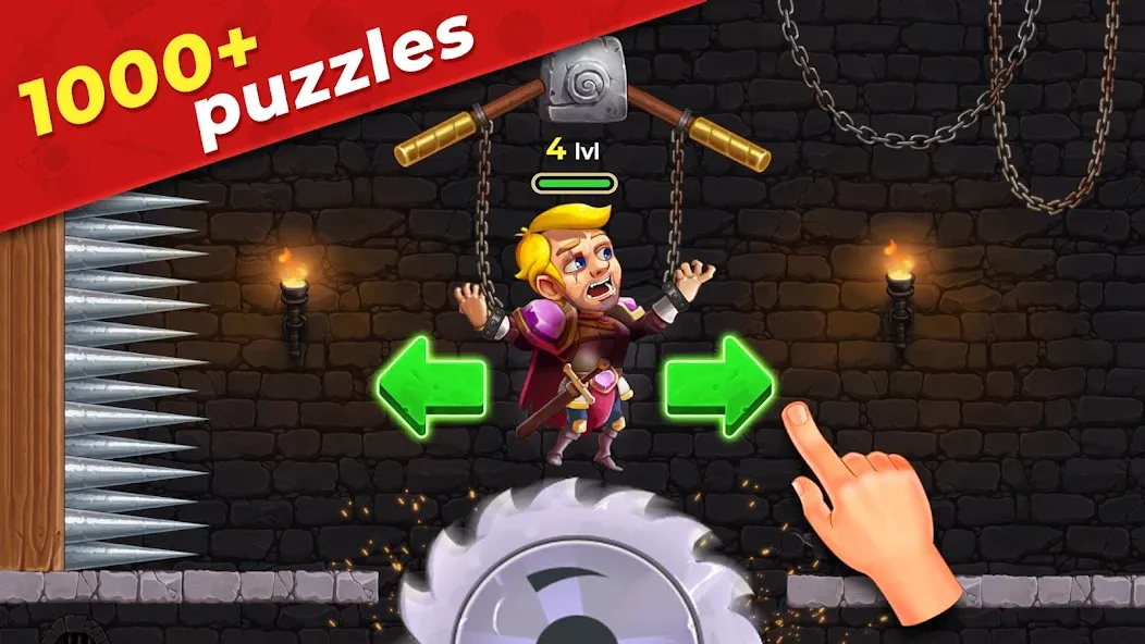 Mr. Knight: Pin Puzzles  [МОД Mega Pack] Screenshot 1