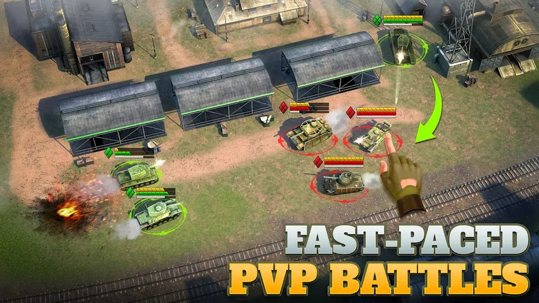 Tanks Charge: Online PvP Arena (Танковая атака)  [МОД Много денег] Screenshot 3