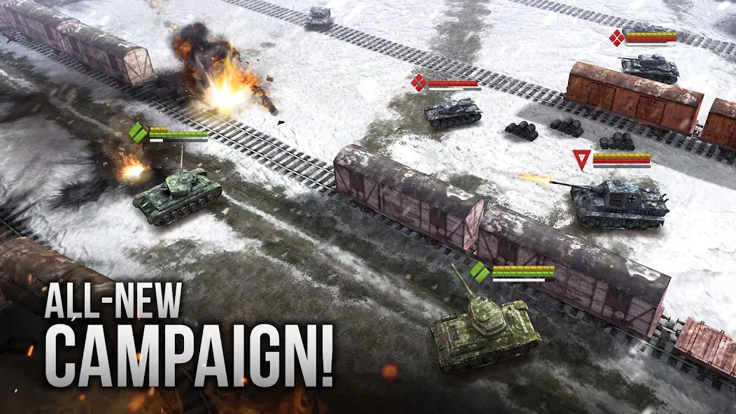 Armor Age: WW2 tank strategy (Армор Эйдж)  [МОД Меню] Screenshot 1