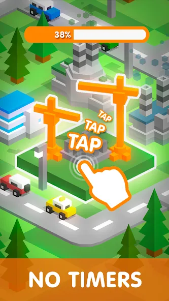 Tap Tap: Idle City Builder Sim  [МОД Много денег] Screenshot 2