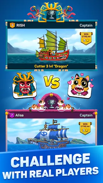 Pirates & Puzzles：Ship Battles  [МОД Много монет] Screenshot 4