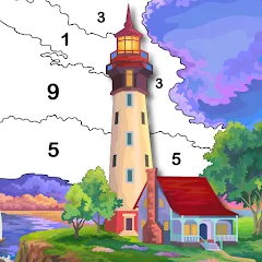 Скачать взломанную Hey Color Paint by Number Art  [МОД Бесконечные монеты] - стабильная версия apk на Андроид