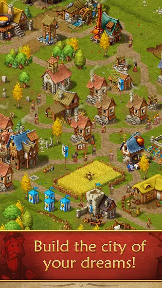 Townsmen  [МОД Много денег] Screenshot 2