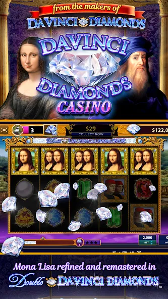 Da Vinci Diamonds Casino – Bes (Да Винчи Даймондс Казино)  [МОД Бесконечные деньги] Screenshot 1