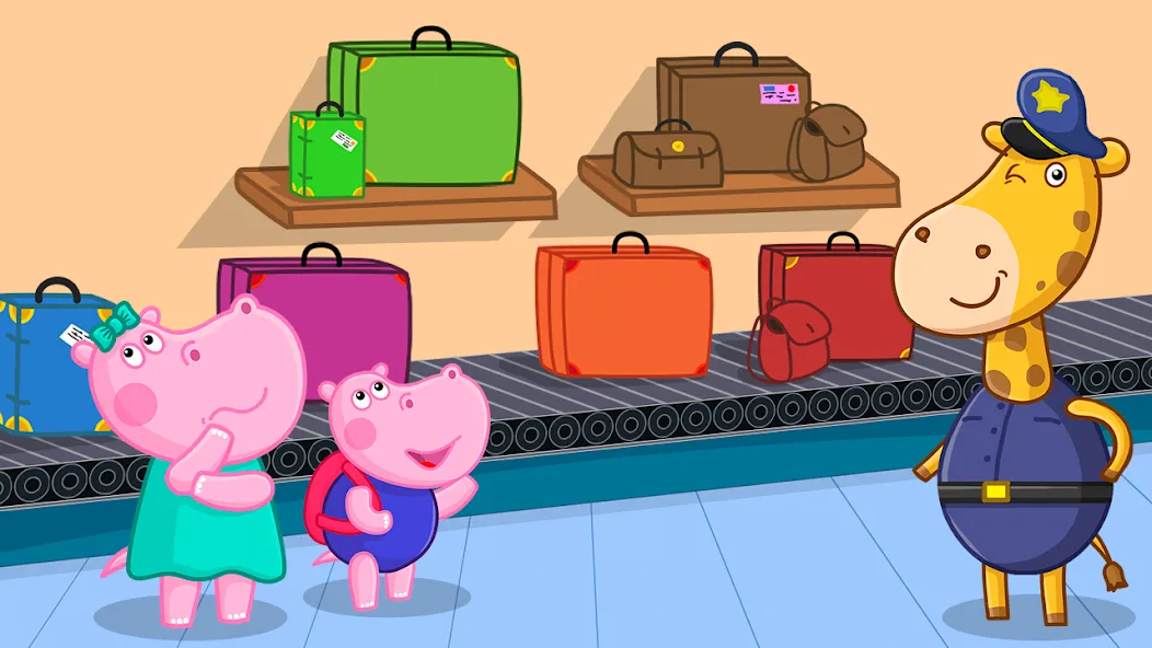 Hippo: Airport Profession Game  [МОД Unlocked] Screenshot 2