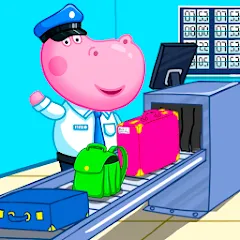 Взлом Hippo: Airport Profession Game  [МОД Unlocked] - полная версия apk на Андроид