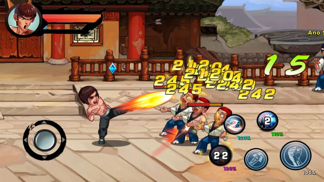 Kung Fu Attack: Final Fight (Кунгфу Атака)  [МОД Много денег] Screenshot 5