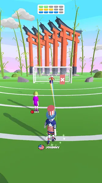 Goal Party - Soccer Freekick (Гоал Парти)  [МОД Много денег] Screenshot 4