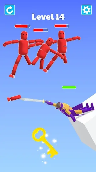 Ragdoll ninja: Imposter hero (Рагдолл Ниндзя)  [МОД Бесконечные монеты] Screenshot 3