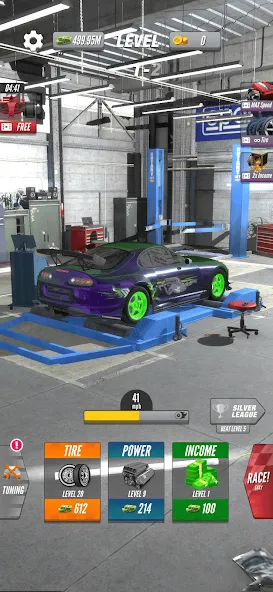 Dyno 2 Race - Car Tuning (Дино 2 Гонка)  [МОД Menu] Screenshot 2