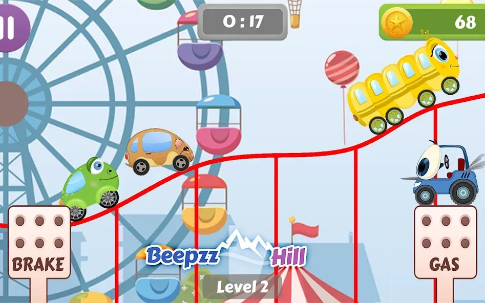 Car Racing game for toddlers  [МОД Все открыто] Screenshot 1