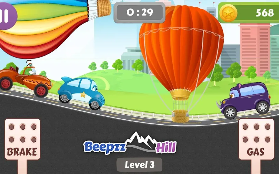 Car Racing game for toddlers  [МОД Все открыто] Screenshot 2