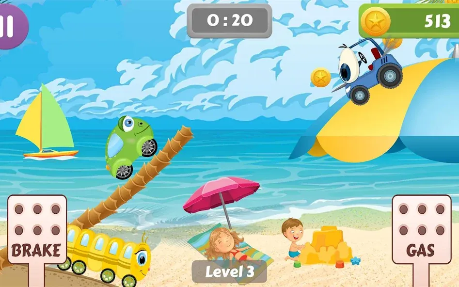 Car Racing game for toddlers  [МОД Все открыто] Screenshot 4