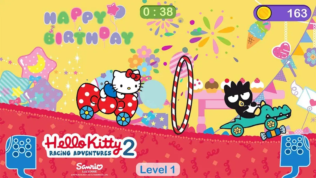 Hello Kitty games - car game  [МОД Много монет] Screenshot 1