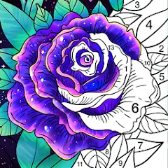 Скачать взломанную Coloring Book: Color by Number (Колоринг Бук)  [МОД Menu] - полная версия apk на Андроид